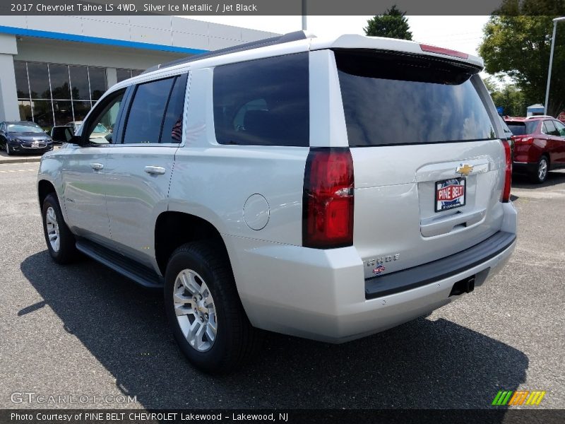 Silver Ice Metallic / Jet Black 2017 Chevrolet Tahoe LS 4WD