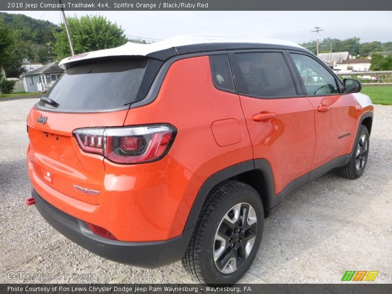 Spitfire Orange / Black/Ruby Red 2018 Jeep Compass Trailhawk 4x4