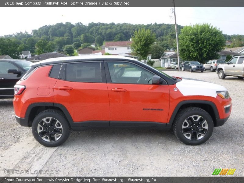 Spitfire Orange / Black/Ruby Red 2018 Jeep Compass Trailhawk 4x4