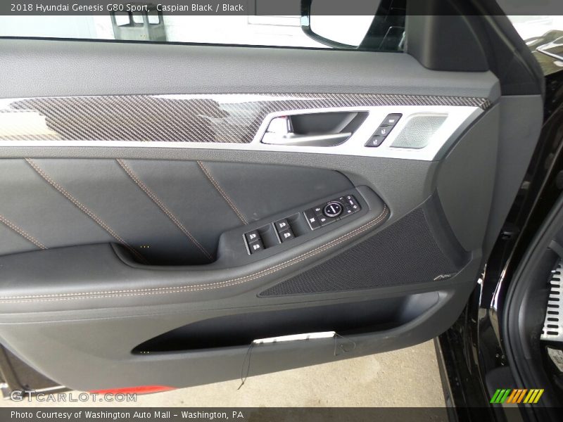 Caspian Black / Black 2018 Hyundai Genesis G80 Sport