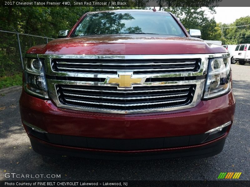 Siren Red Tintcoat / Jet Black 2017 Chevrolet Tahoe Premier 4WD