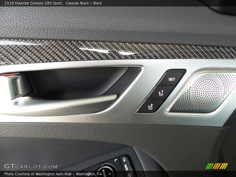 Caspian Black / Black 2018 Hyundai Genesis G80 Sport