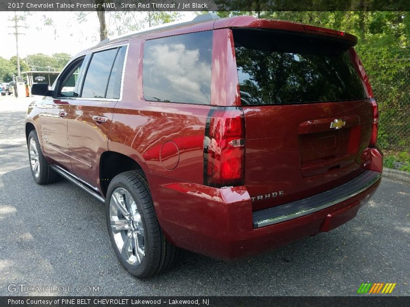 Siren Red Tintcoat / Jet Black 2017 Chevrolet Tahoe Premier 4WD