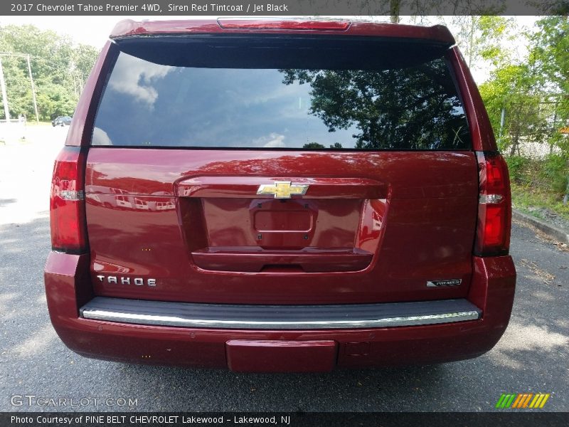 Siren Red Tintcoat / Jet Black 2017 Chevrolet Tahoe Premier 4WD