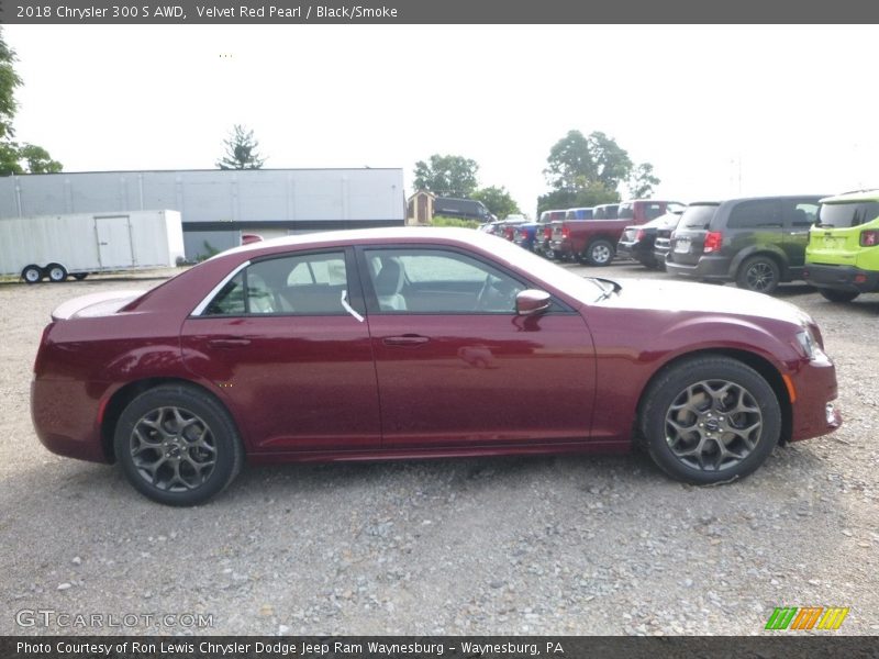 Velvet Red Pearl / Black/Smoke 2018 Chrysler 300 S AWD