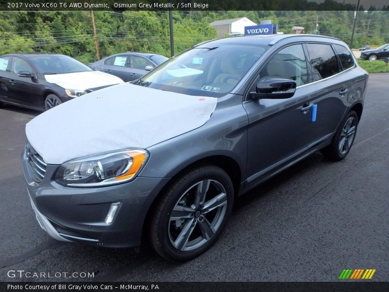 Osmium Grey Metallic / Soft Beige 2017 Volvo XC60 T6 AWD Dynamic