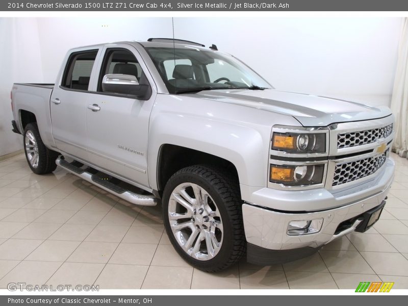 Silver Ice Metallic / Jet Black/Dark Ash 2014 Chevrolet Silverado 1500 LTZ Z71 Crew Cab 4x4