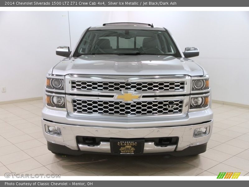 Silver Ice Metallic / Jet Black/Dark Ash 2014 Chevrolet Silverado 1500 LTZ Z71 Crew Cab 4x4