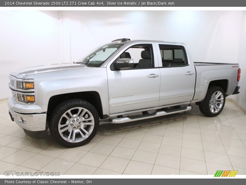 Silver Ice Metallic / Jet Black/Dark Ash 2014 Chevrolet Silverado 1500 LTZ Z71 Crew Cab 4x4