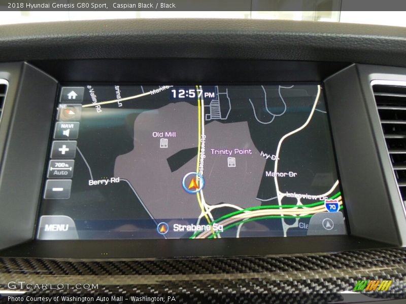 Caspian Black / Black 2018 Hyundai Genesis G80 Sport