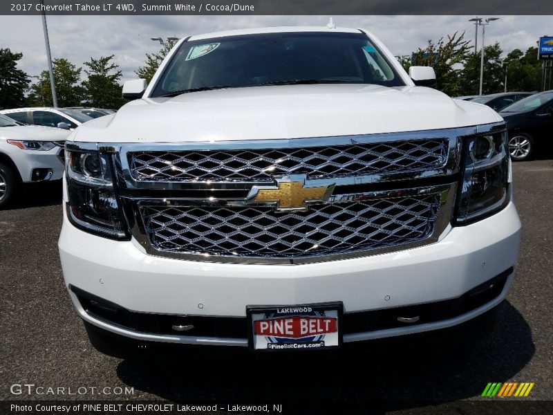 Summit White / Cocoa/Dune 2017 Chevrolet Tahoe LT 4WD