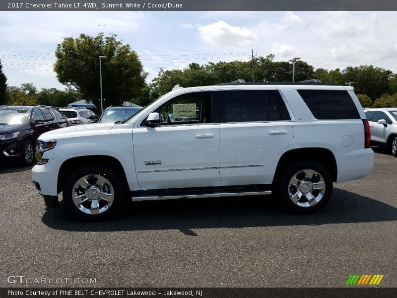 Summit White / Cocoa/Dune 2017 Chevrolet Tahoe LT 4WD