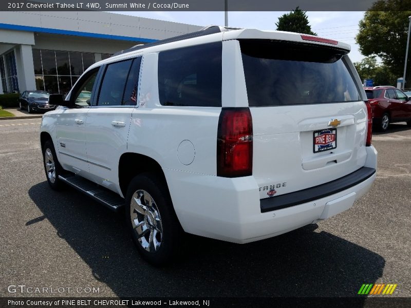 Summit White / Cocoa/Dune 2017 Chevrolet Tahoe LT 4WD