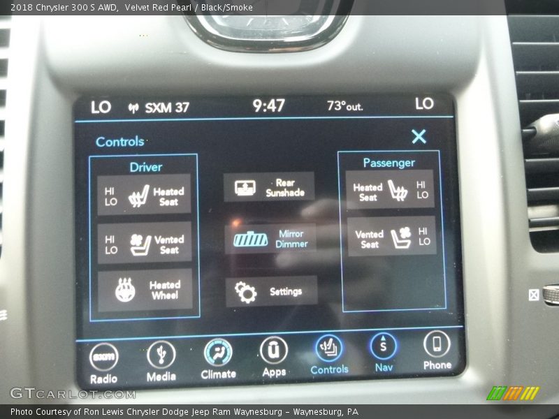 Velvet Red Pearl / Black/Smoke 2018 Chrysler 300 S AWD