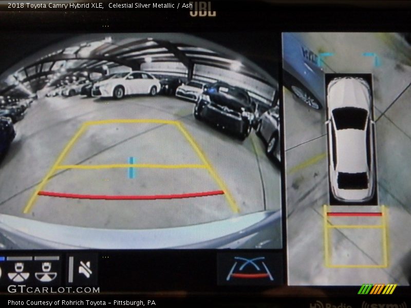 Celestial Silver Metallic / Ash 2018 Toyota Camry Hybrid XLE