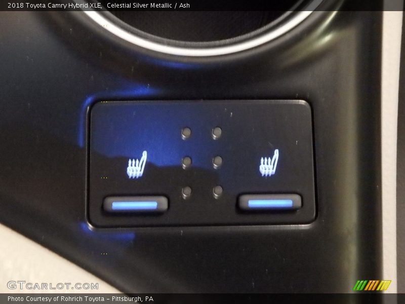 Celestial Silver Metallic / Ash 2018 Toyota Camry Hybrid XLE