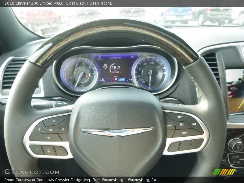 Gloss Black / Deep Mocha 2018 Chrysler 300 Limited AWD