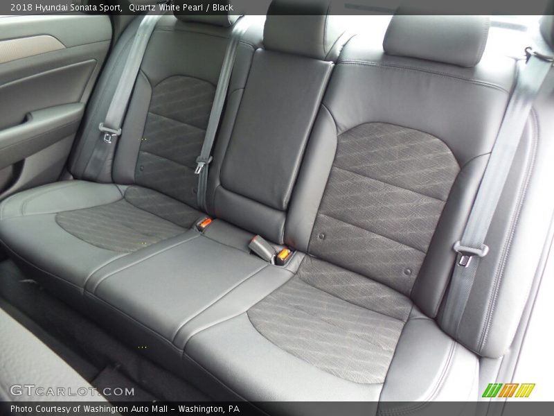 Quartz White Pearl / Black 2018 Hyundai Sonata Sport