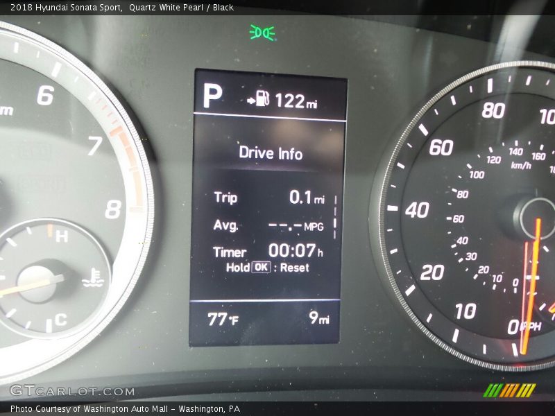 Quartz White Pearl / Black 2018 Hyundai Sonata Sport