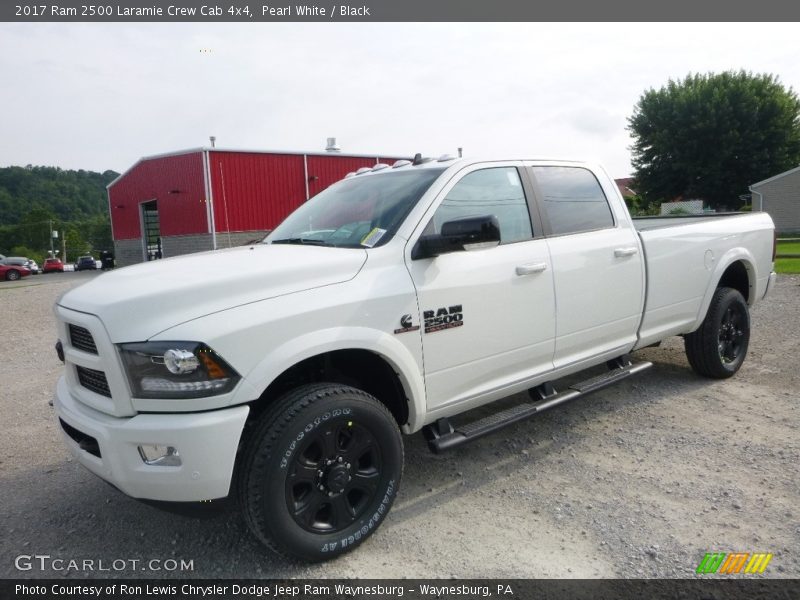 Pearl White / Black 2017 Ram 2500 Laramie Crew Cab 4x4