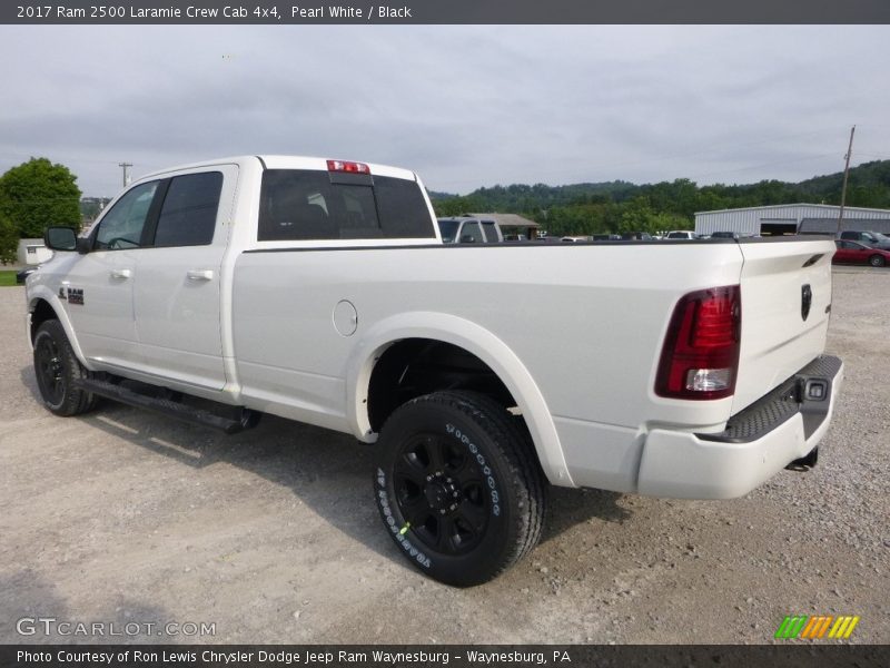 Pearl White / Black 2017 Ram 2500 Laramie Crew Cab 4x4