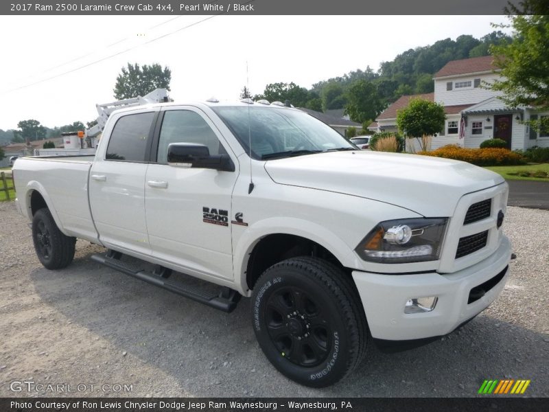 Pearl White / Black 2017 Ram 2500 Laramie Crew Cab 4x4