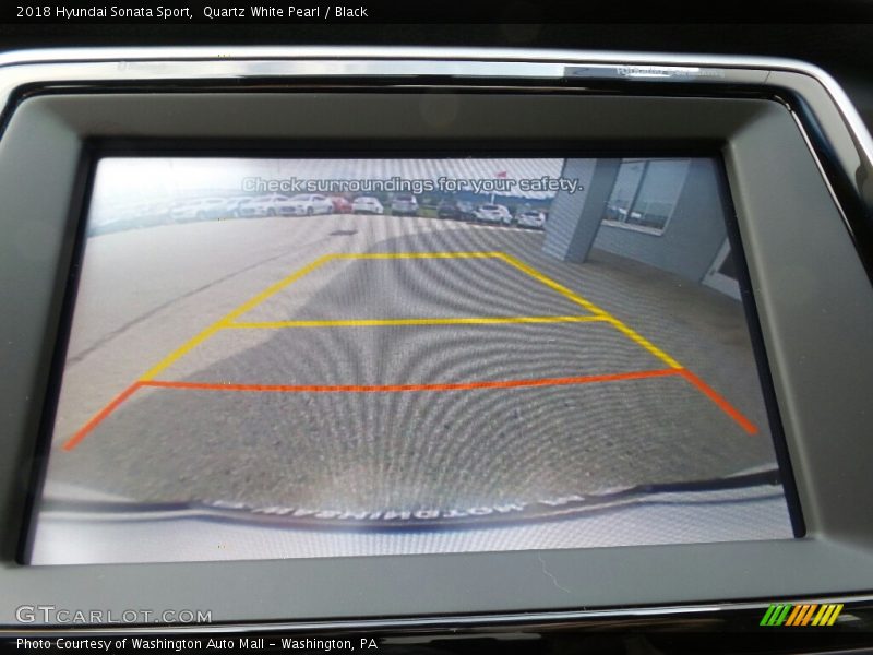 Quartz White Pearl / Black 2018 Hyundai Sonata Sport