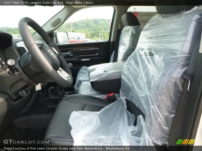 Pearl White / Black 2017 Ram 2500 Laramie Crew Cab 4x4