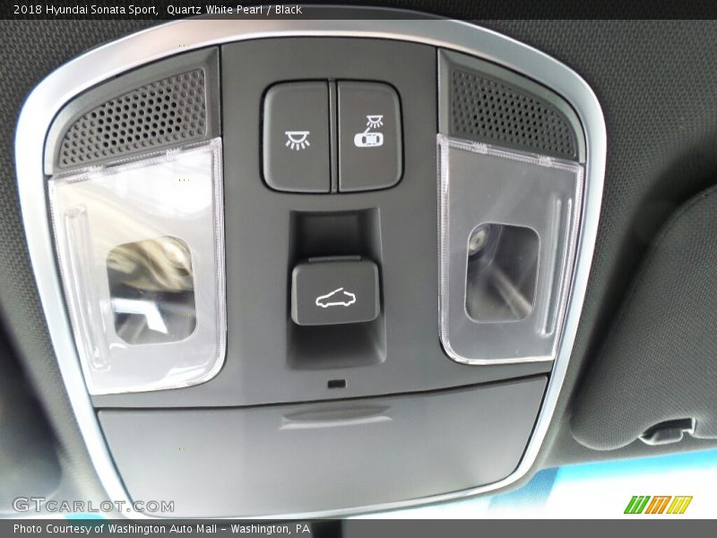 Quartz White Pearl / Black 2018 Hyundai Sonata Sport