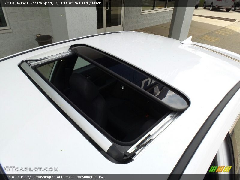 Quartz White Pearl / Black 2018 Hyundai Sonata Sport