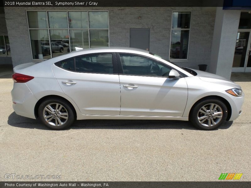 Symphony Silver / Gray 2018 Hyundai Elantra SEL