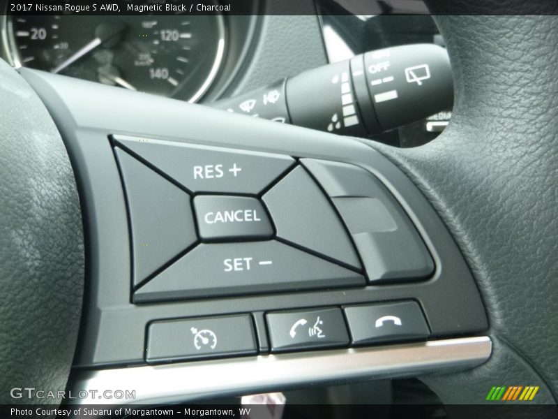 Magnetic Black / Charcoal 2017 Nissan Rogue S AWD