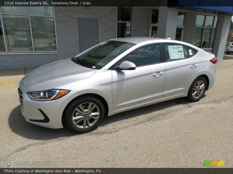Symphony Silver / Gray 2018 Hyundai Elantra SEL