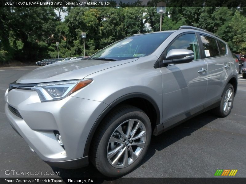 Silver Sky Metallic / Black 2017 Toyota RAV4 Limited AWD