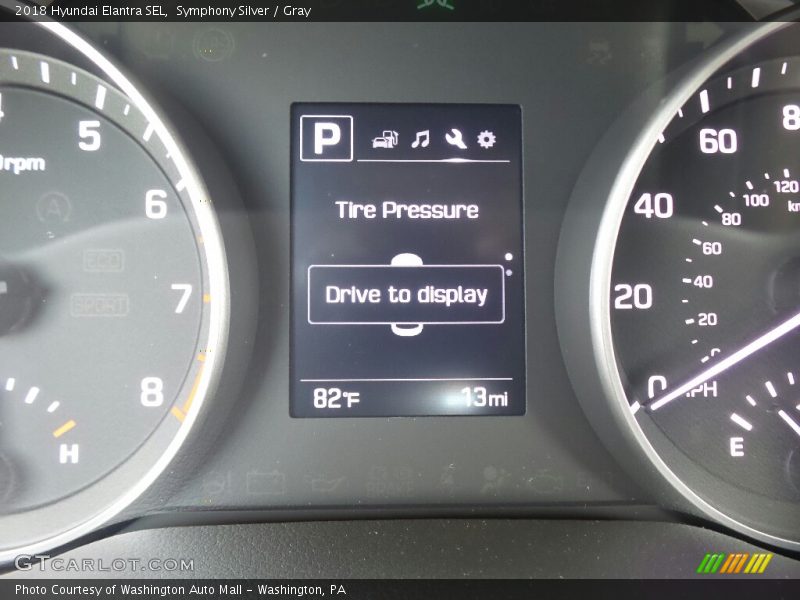 Symphony Silver / Gray 2018 Hyundai Elantra SEL