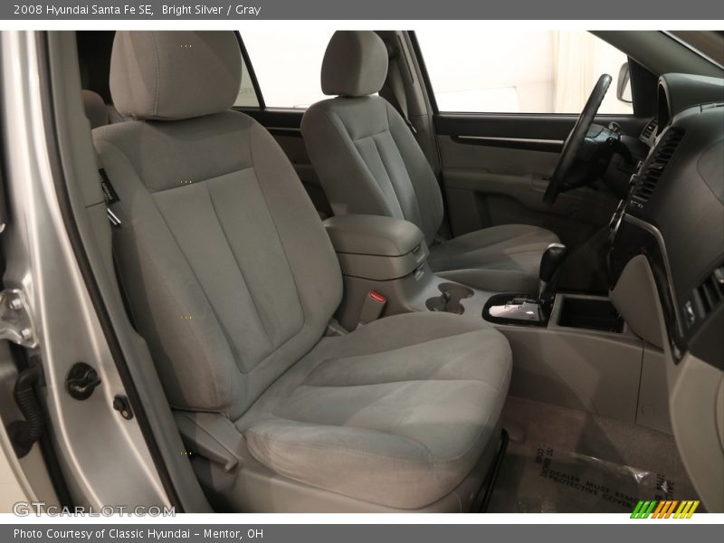 Bright Silver / Gray 2008 Hyundai Santa Fe SE