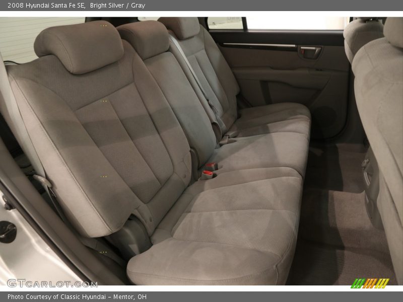 Bright Silver / Gray 2008 Hyundai Santa Fe SE