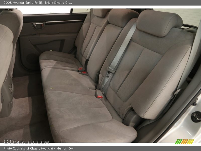 Bright Silver / Gray 2008 Hyundai Santa Fe SE