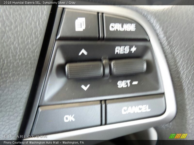 Symphony Silver / Gray 2018 Hyundai Elantra SEL