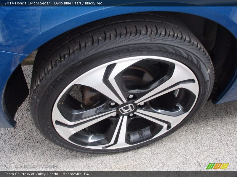 Dyno Blue Pearl / Black/Red 2014 Honda Civic Si Sedan