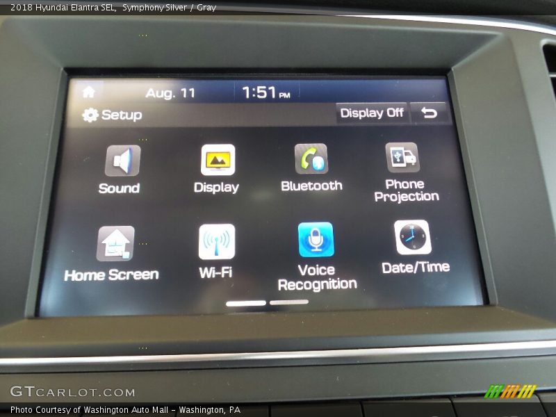 Symphony Silver / Gray 2018 Hyundai Elantra SEL