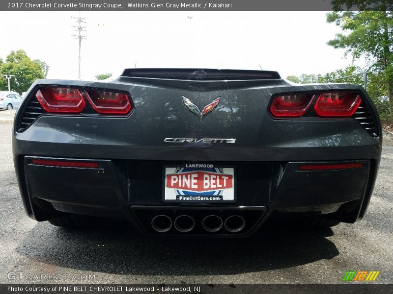 Watkins Glen Gray Metallic / Kalahari 2017 Chevrolet Corvette Stingray Coupe