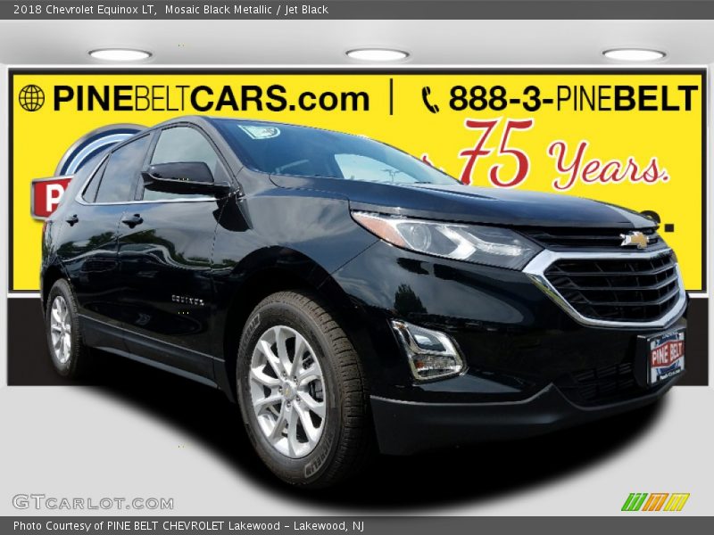 Mosaic Black Metallic / Jet Black 2018 Chevrolet Equinox LT
