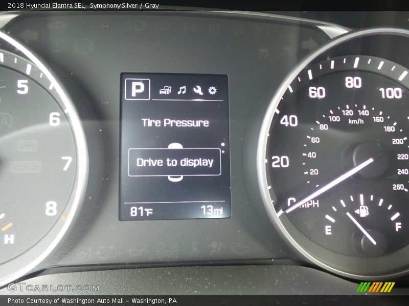 Symphony Silver / Gray 2018 Hyundai Elantra SEL