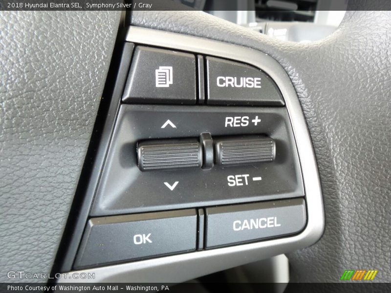 Controls of 2018 Elantra SEL