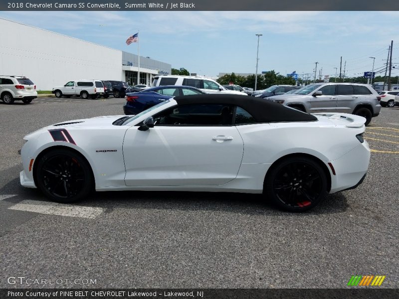 Summit White / Jet Black 2018 Chevrolet Camaro SS Convertible
