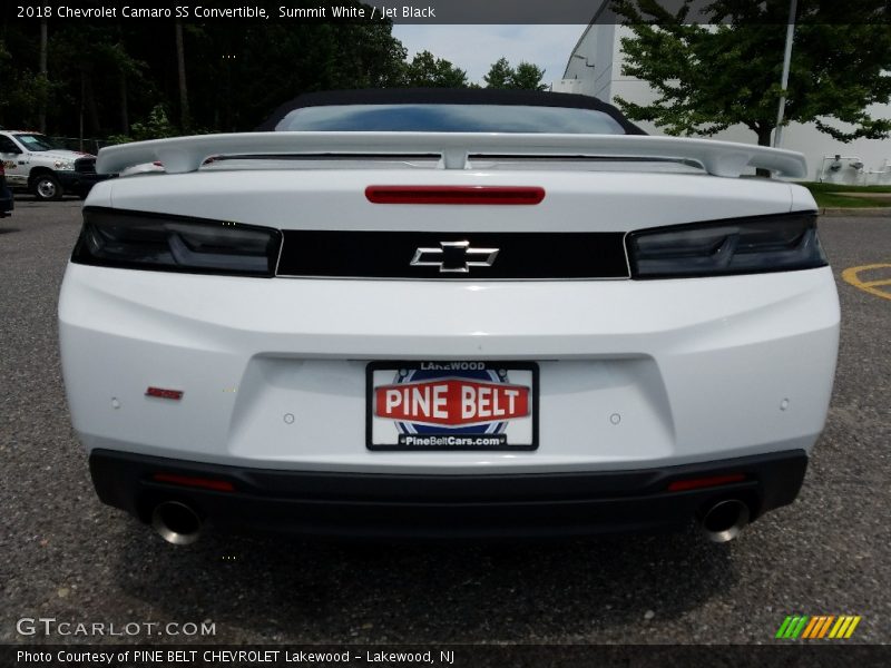 Summit White / Jet Black 2018 Chevrolet Camaro SS Convertible