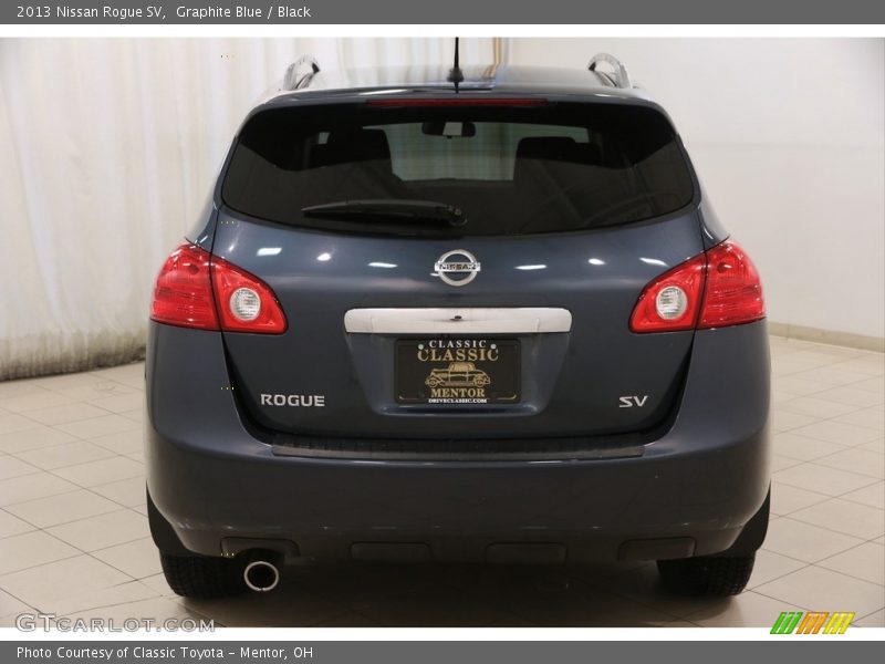 Graphite Blue / Black 2013 Nissan Rogue SV