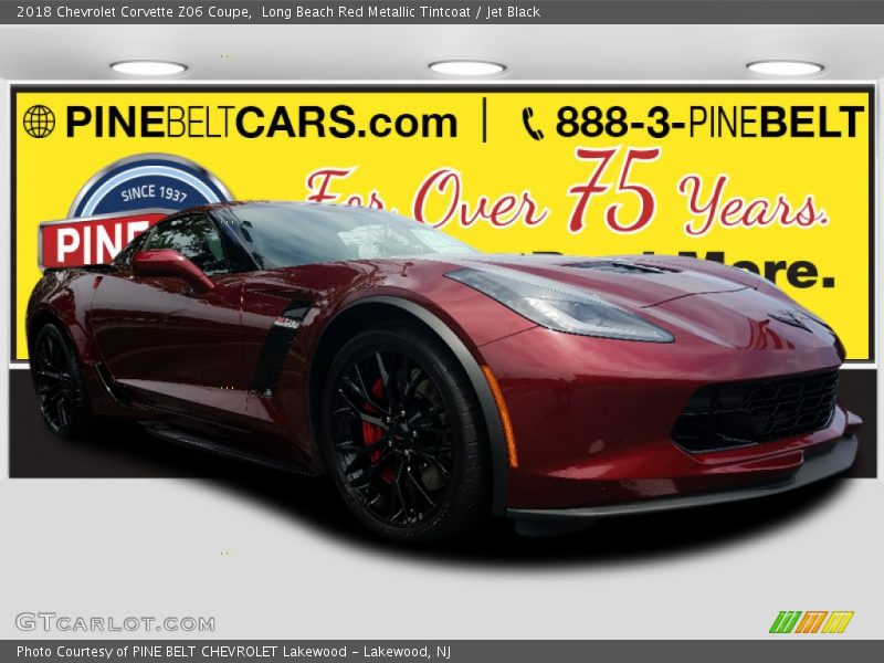 Long Beach Red Metallic Tintcoat / Jet Black 2018 Chevrolet Corvette Z06 Coupe