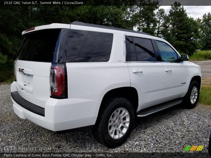 Summit White / Cocoa/Dune 2016 GMC Yukon SLT